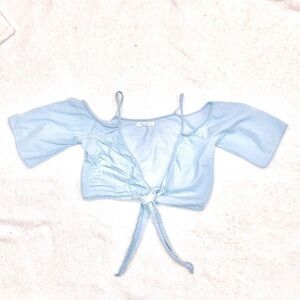 Love Tree denim crop top